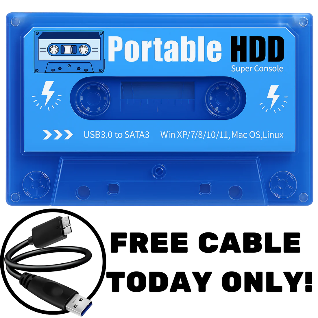 While Stocks Last：2025 New RetroDisk™: 200+ Game Consoles, 114,000+ Games, Includes Free 2.4G Wireless Controller