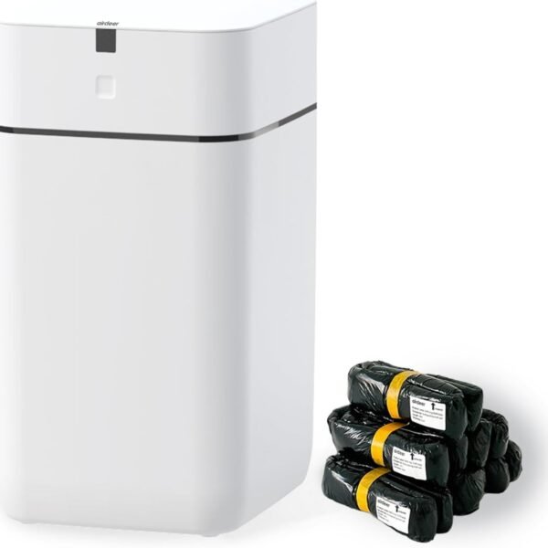 Descuento por tiempo limitado:Cubo de basura automático Airdeer, 4 galones, autosellante y con sistema de cambio automático.